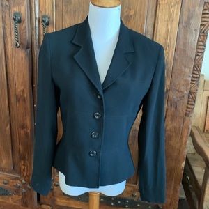 Classic black blazer kenar petites